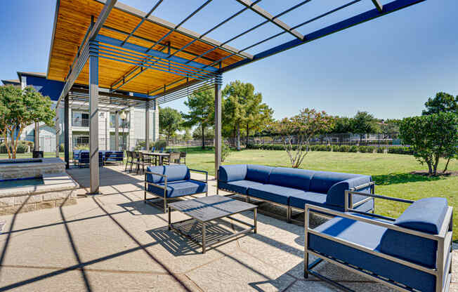 Outdoor Lounge at Highland Luxury Living, Lewisville, Texas