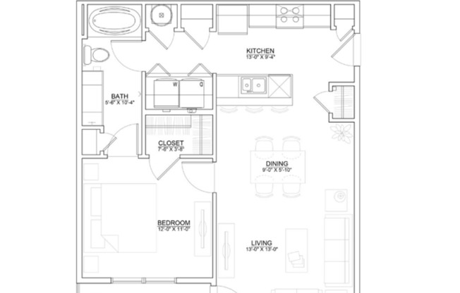 1 bed, 1 bath, $1,131, Unit 5601-2A NE 80th Ter