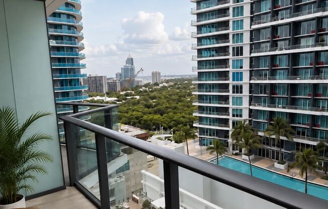 Beautiful 1 bed/1.5 baths + DEN unit at Dua Residences