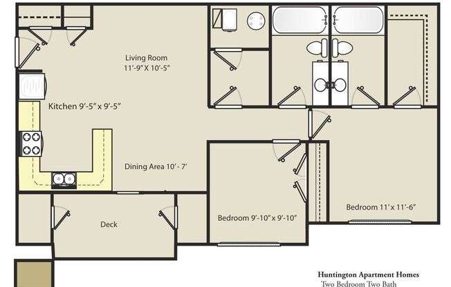 2 beds, 2 baths, 1,077 sqft, $1,400, Unit 213