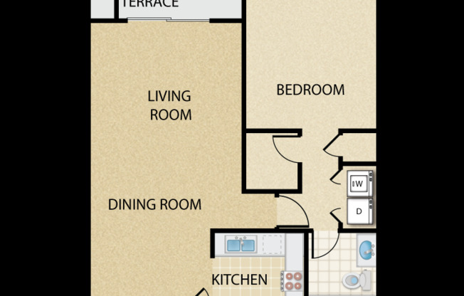 1 bed, 1 bath, 674 sqft, $2,205