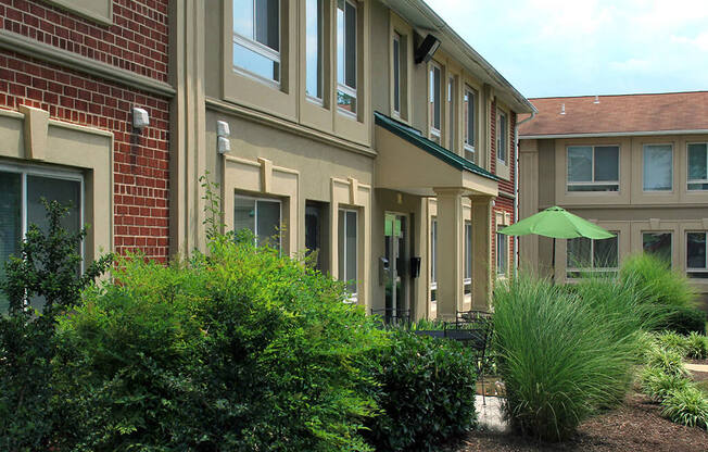 Exterior angle view of apartment building during daytime