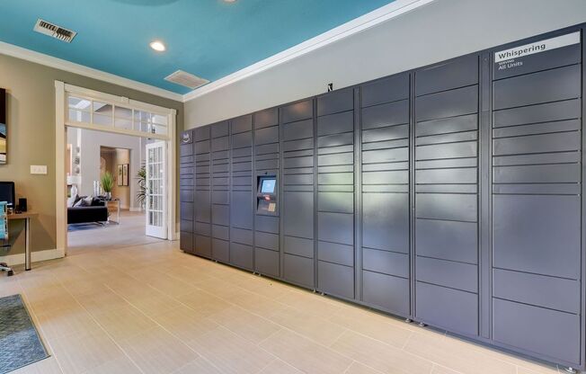 package lockers at whispering creek villas