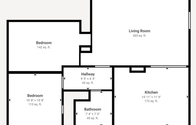 2 beds, 1 bath, 900 sqft, $1,395, Unit 3