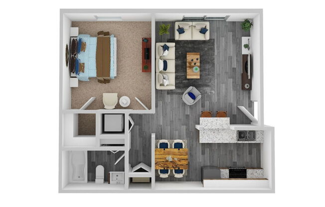 1 bed, 1 bath, 575 sqft, $1,320