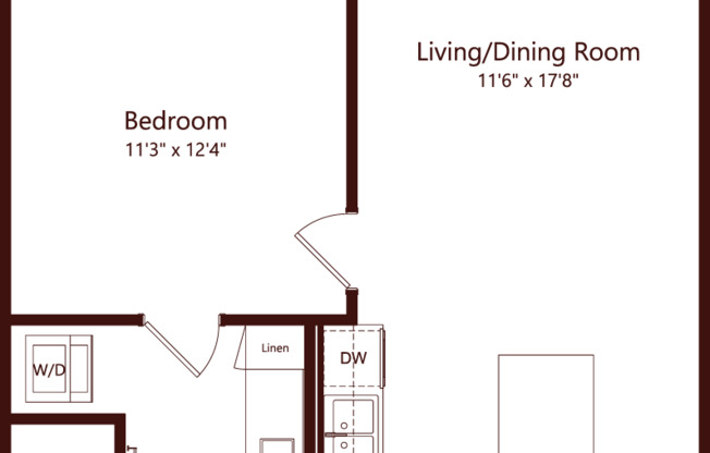 1 bed, 1 bath, 734 sqft, $1,752, Unit 1115