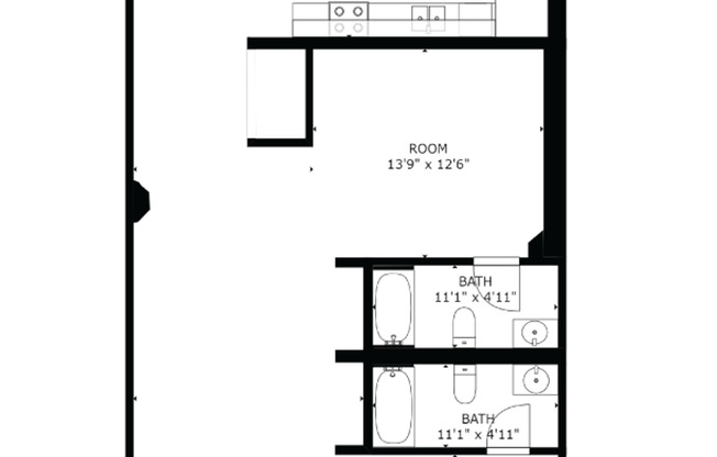 2 beds, 2 baths, 1,158 sqft, $1,500, Unit 209