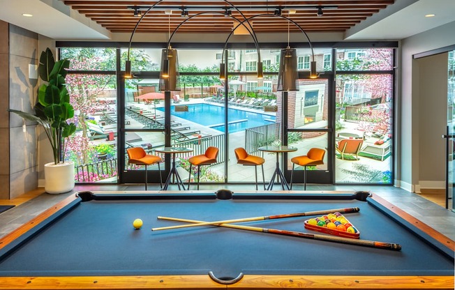 inwood close up of pool table