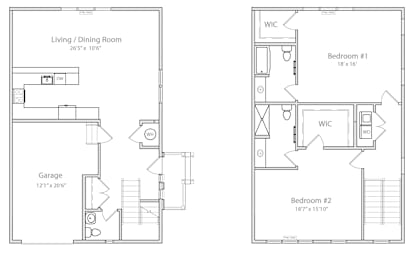 2 beds, 2.5 baths, $4,495