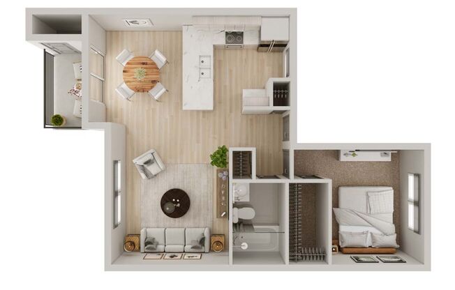 1 bed, 1 bath, 710 sqft, $1,500, Unit 225