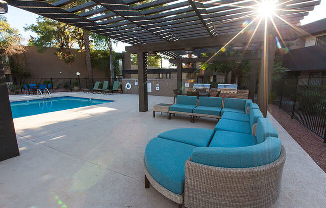 Pool Lounge Area at La Costa at Dobson Ranch