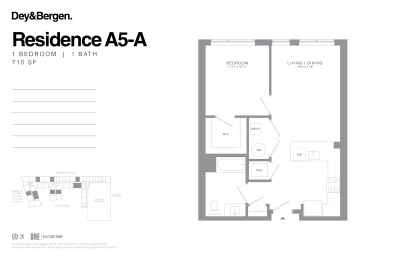 1 bed, 1 bath, 710 sqft, $2,715