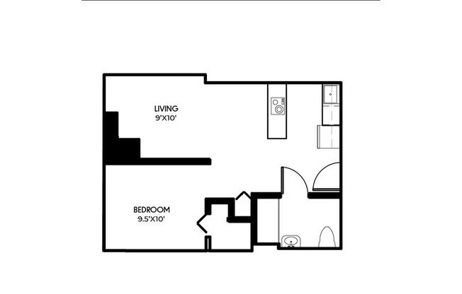 1 bed, 1 bath, 477 sqft, $1,739, Unit 528