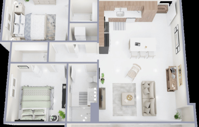 2 beds, 2 baths, 1,034 sqft, $2,309