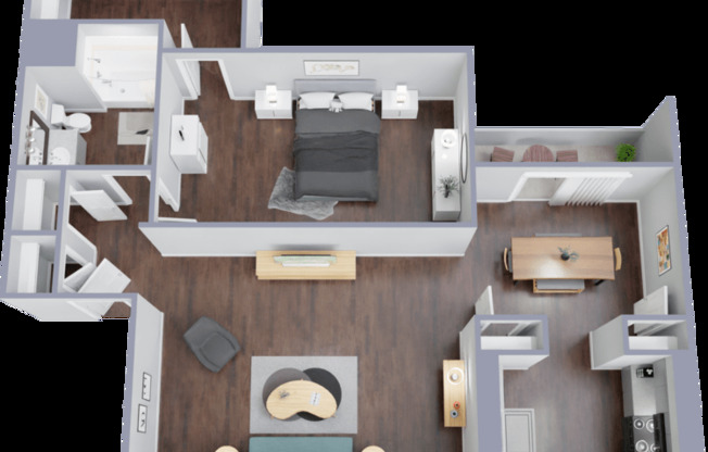 1 bed, 1 bath, 703 sqft, $829