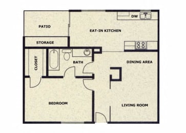 1 bed, 1 bath, 850 sqft, $999