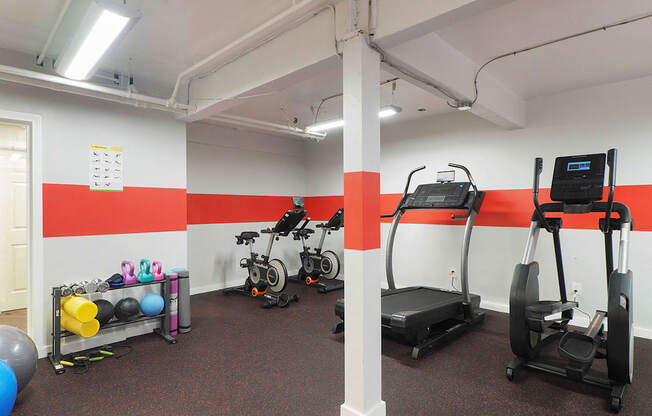 a gym at The Packard, West Hartford, 06119