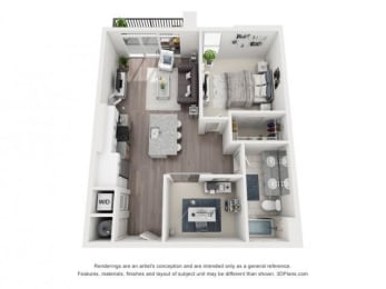 1 bed, 1 bath, 780 sqft, $1,934