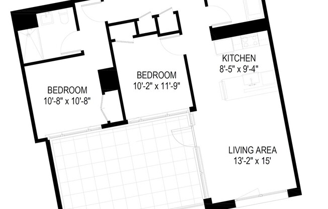 2 beds, 2 baths, 975 sqft, $5,500, Unit 819