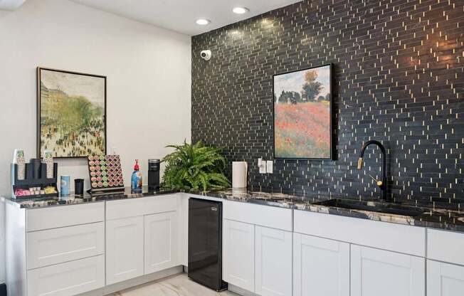 The Monet Apartments in Dallas, Texas Clubhouse Lounge