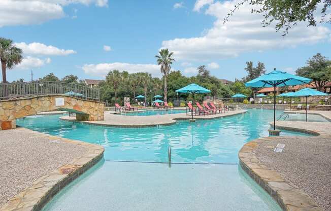 the swimming pool at the resort at governors crossing at The Verandah, Texas, 78726