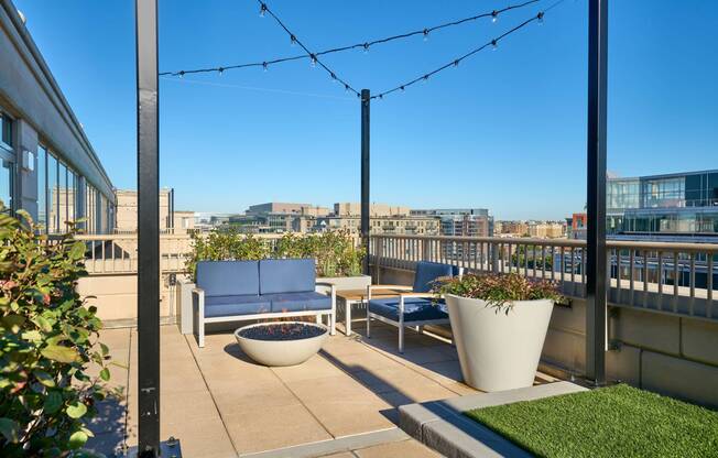 Newly Renovated Rooftop Deck with Fire Pits and BBQ Areas