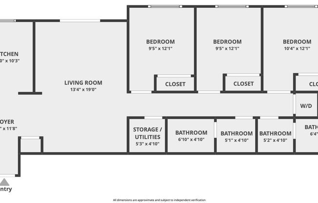 3 beds, 2 baths, $2,400, Unit 209