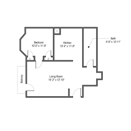 1 bed, 1 bath, 674 sqft, $1,265
