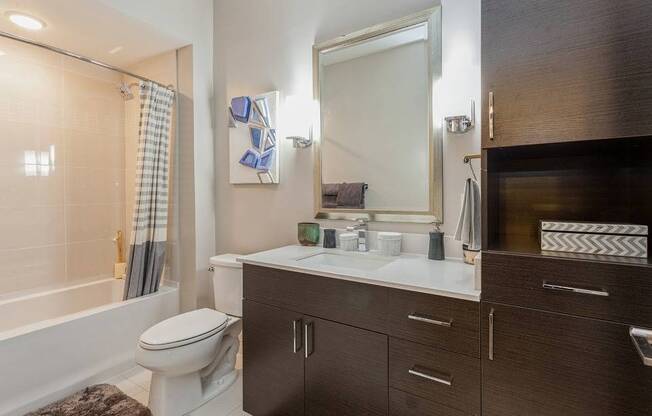 Bathroom With Bathtub at Arrive Federal Hill, Baltimore, MD, 21230