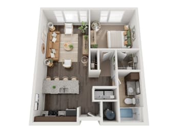 1 bed, 1 bath, 716 sqft, $1,995