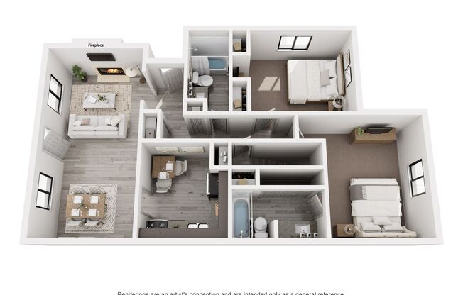 2 beds, 2 baths, 1,120 sqft, $1,650, Unit 11315 HHC