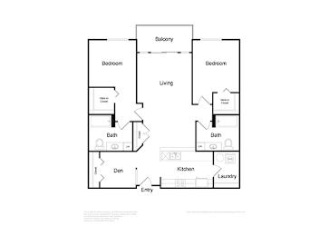 2 beds, 2 baths, 1,137 sqft, $3,229