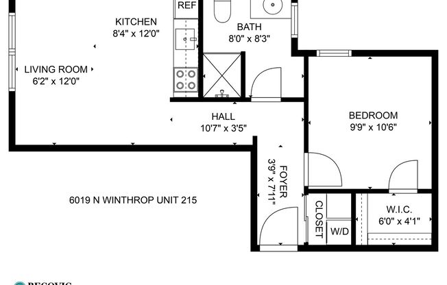 1 bed, 1 bath, 451 sqft, $1,875, Unit 215
