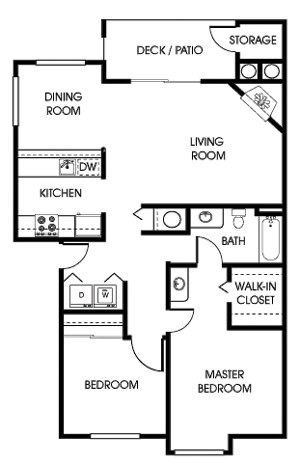 2 beds, 1 bath, 895 sqft, $1,856