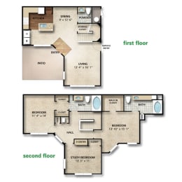 3 beds, 2.5 baths, 1,620 sqft, $2,826
