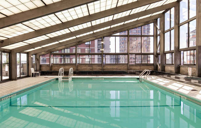 Enclosed Rooftop Swimming Pool