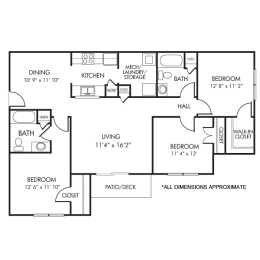 3 beds, 2 baths, 1,249 sqft, $2,030
