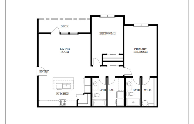 2 beds, 2 baths, 1,199 sqft, $1,750, Unit J-402