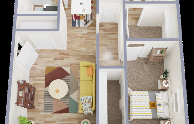 1 bed, 1 bath, 750 sqft, $1,199, Unit H120