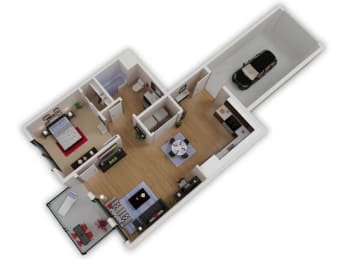 1 bed, 1 bath, 652 sqft, $2,274