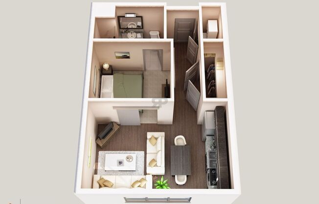 1 bed, 1 bath, 533 sqft, $1,105