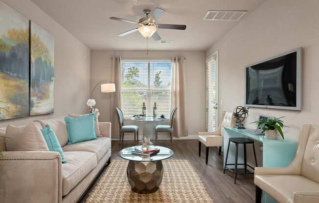 The Haven at Shoal Creek - Ceiling fans in living rooms