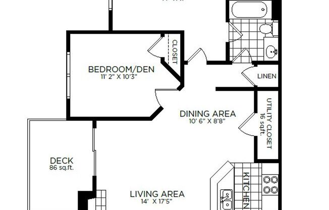 2 beds, 1 bath, 940 sqft, $2,150, Unit 11-15
