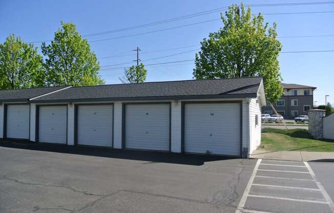 Spokane Valley, WA Farr Court Apartments exterior garage