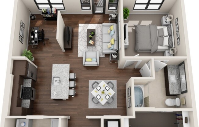 1 bed, 1 bath, 926 sqft, $1,713