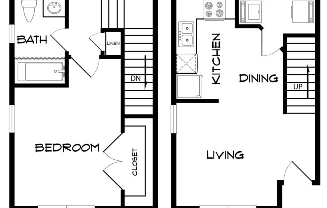 1 bed, 1 bath, 727 sqft, $999