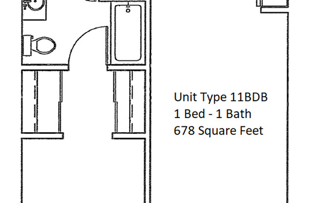 1 bed, 1 bath, 678 sqft, $2,150, Unit Unit 504