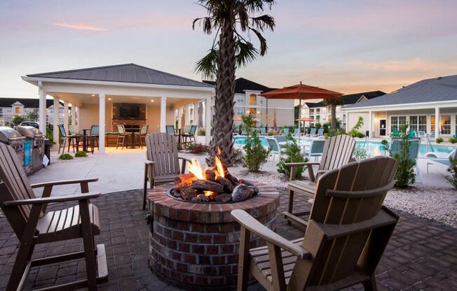 Poolside Fire Pit at Stephens Pointe, Wilmington, 28411