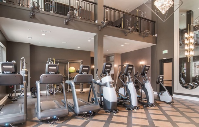 Cardio Equipment at The Alastair at Aria Village Apartment Homes in Sandy Springs, Georgia, GA