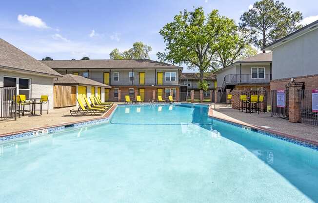 our apartments have a resort style swimming pool at The Hub at Baton Rouge, Baton Rouge